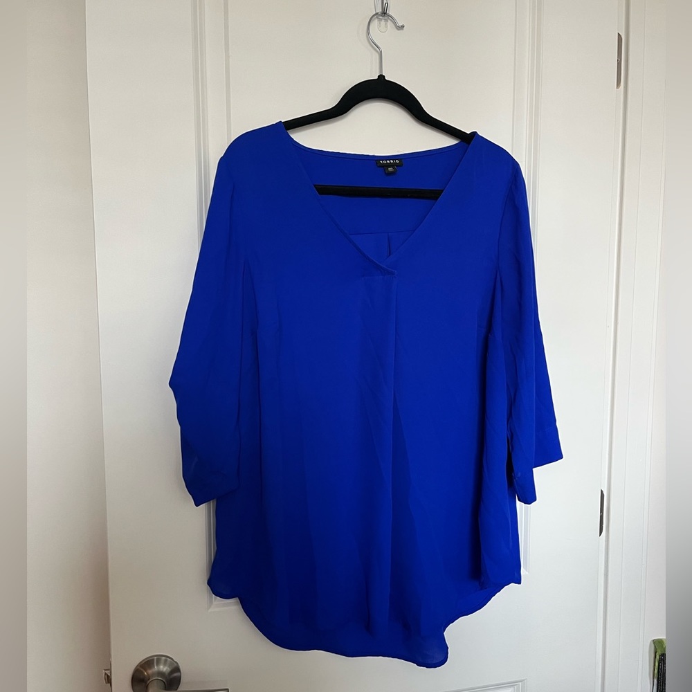 Torrid Electric Blue Blouse